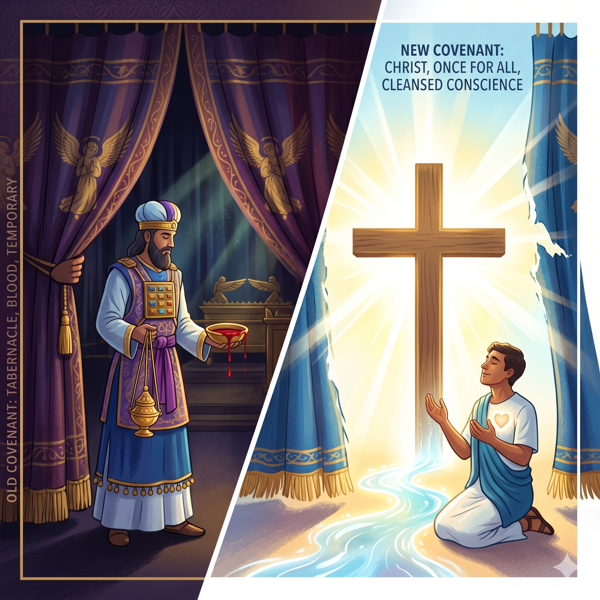 The Veil, the Blood, and the Cleansed Conscience: Heb 9:1-14